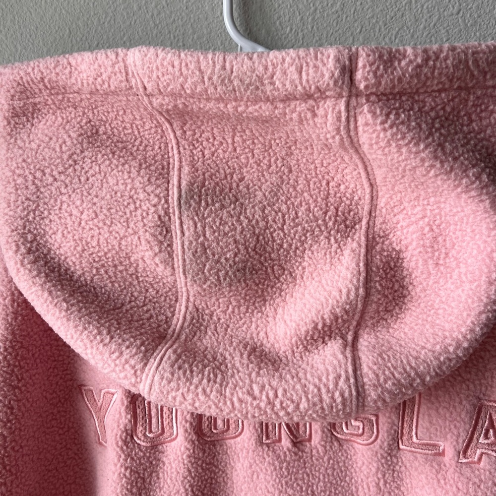 YoungLA Soft Pink Sherpa Hoodie. Men’s Size XL - Picture 6 of 6